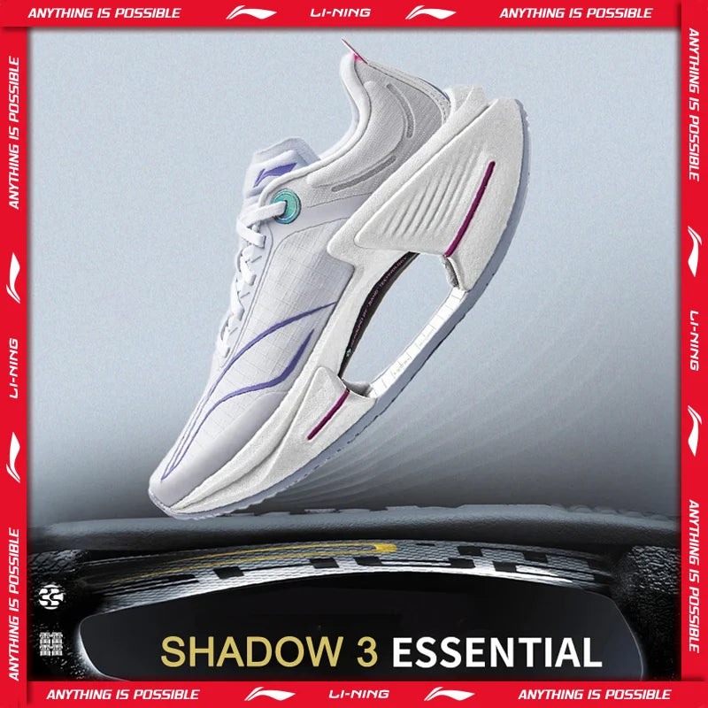 Li-Ning Women SHADOW 3 ESSENTIAL Running Shoes JIANG Light Cushion BOOM Anti-Slip Wearable Sneakers ARRV002