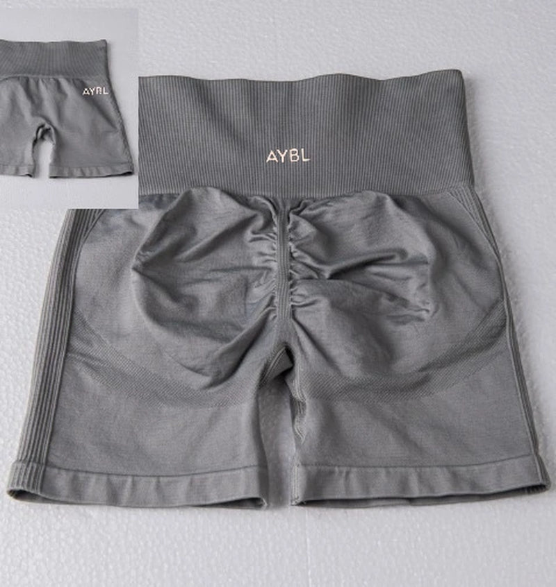 AYBL New Summer High Quality Spice Girls Sports Yoga Shorts Fitness Cycling Shorts Hip Lift Sports Fitness Pilates Yoga Shorts