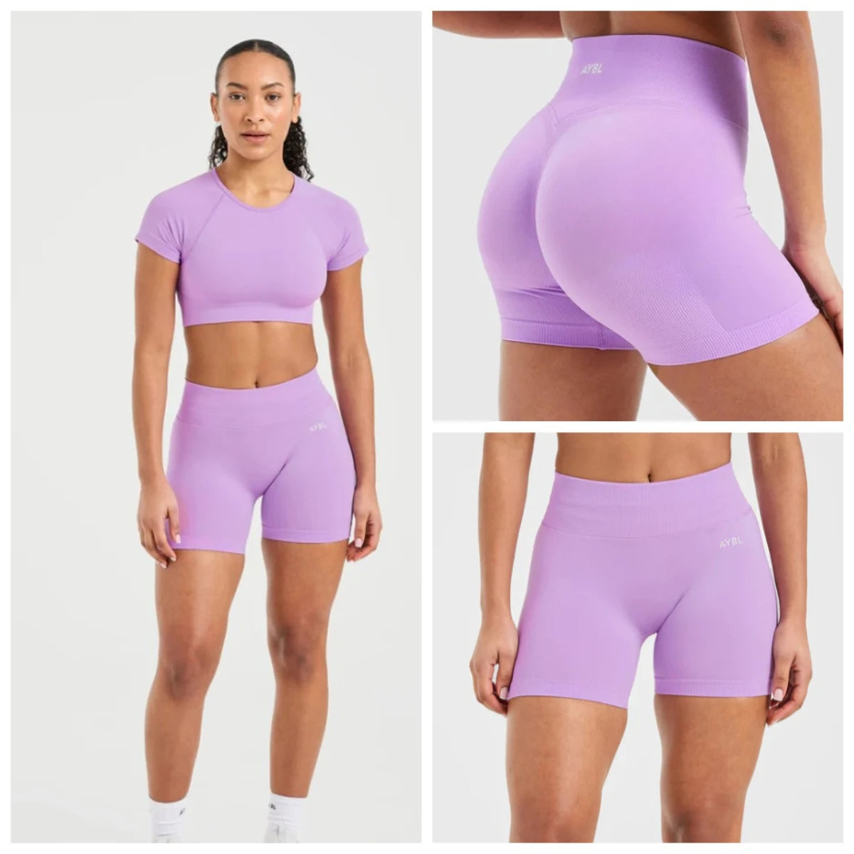 AYBL New Summer High Quality Spice Girls Sports Yoga Shorts Fitness Cycling Shorts Hip Lift Sports Fitness Pilates Yoga Shorts