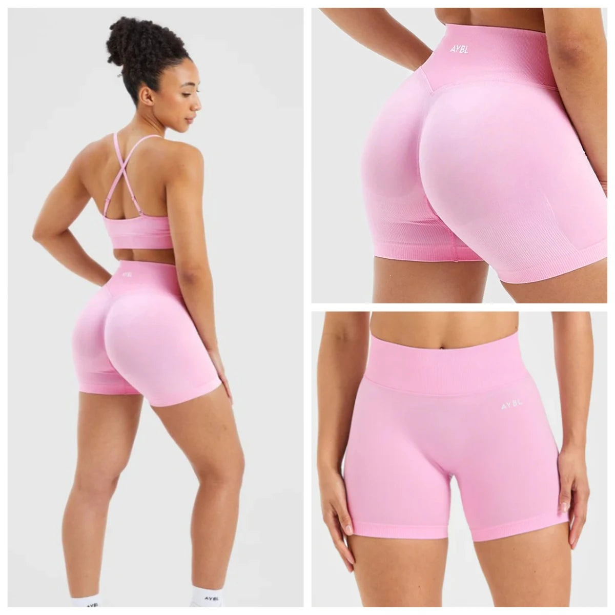 AYBL New Summer High Quality Spice Girls Sports Yoga Shorts Fitness Cycling Shorts Hip Lift Sports Fitness Pilates Yoga Shorts