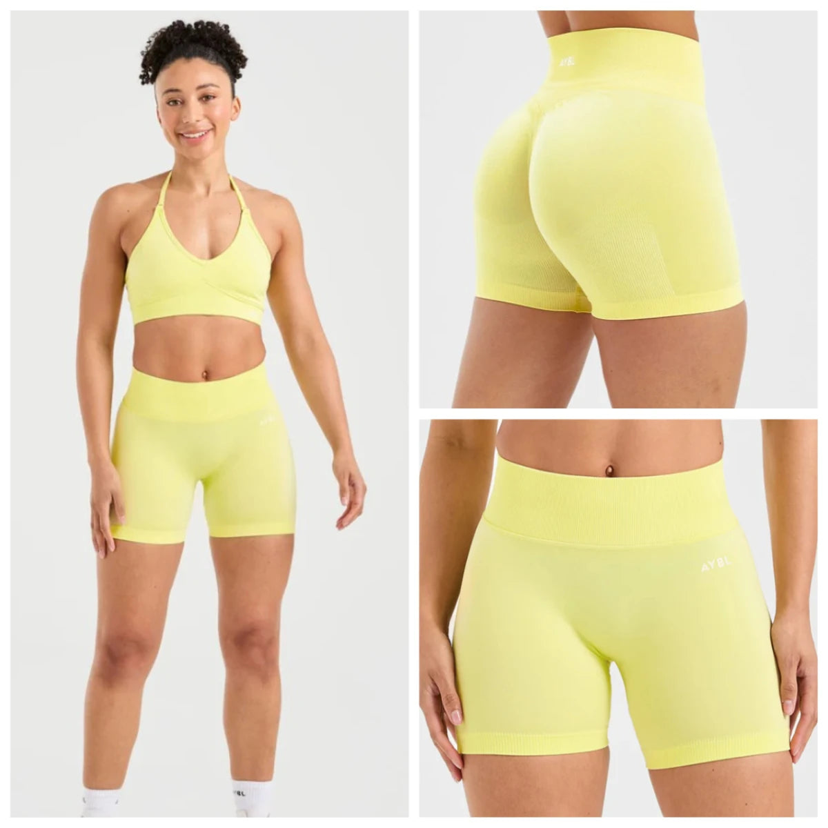 AYBL New Summer High Quality Spice Girls Sports Yoga Shorts Fitness Cycling Shorts Hip Lift Sports Fitness Pilates Yoga Shorts