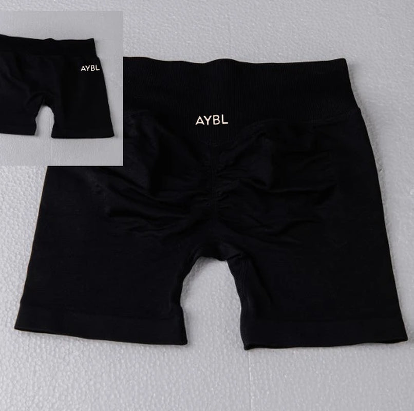 AYBL New Summer High Quality Spice Girls Sports Yoga Shorts Fitness Cycling Shorts Hip Lift Sports Fitness Pilates Yoga Shorts