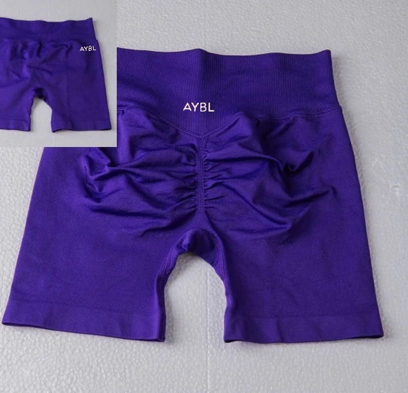 AYBL New Summer High Quality Spice Girls Sports Yoga Shorts Fitness Cycling Shorts Hip Lift Sports Fitness Pilates Yoga Shorts