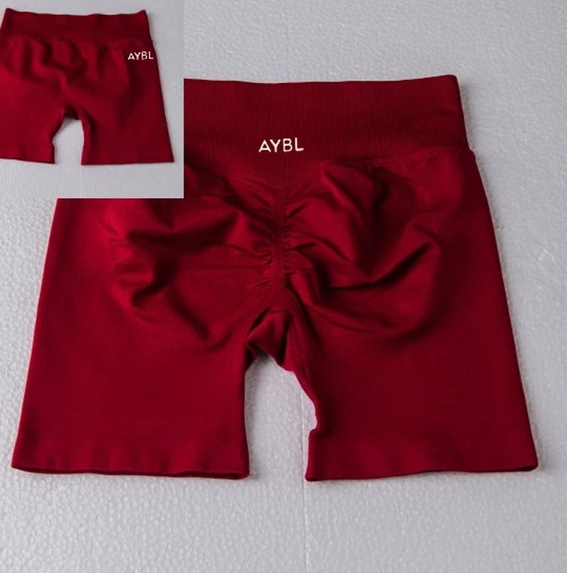 AYBL New Summer High Quality Spice Girls Sports Yoga Shorts Fitness Cycling Shorts Hip Lift Sports Fitness Pilates Yoga Shorts