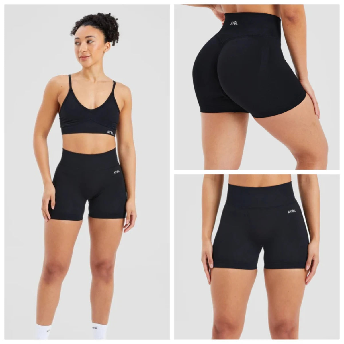 AYBL New Summer High Quality Spice Girls Sports Yoga Shorts Fitness Cycling Shorts Hip Lift Sports Fitness Pilates Yoga Shorts