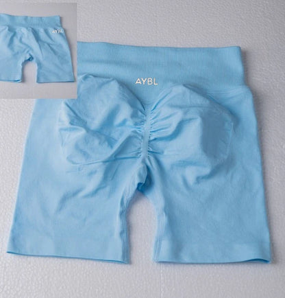 AYBL New Summer High Quality Spice Girls Sports Yoga Shorts Fitness Cycling Shorts Hip Lift Sports Fitness Pilates Yoga Shorts